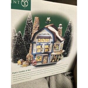 Dept. 56 Platt’s Candles & Wax - New England Village #56.56614 New in Box 1999